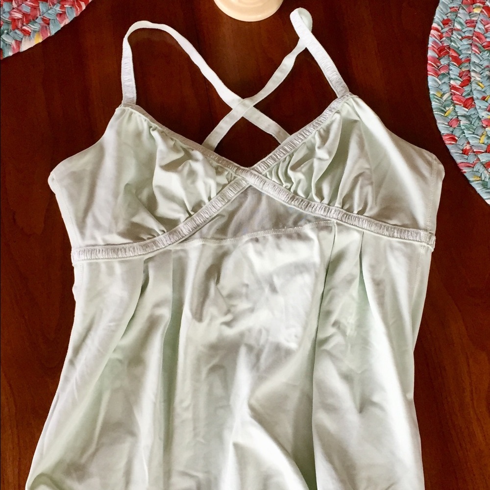 Lululemon mint mesh bra cross back tank-4